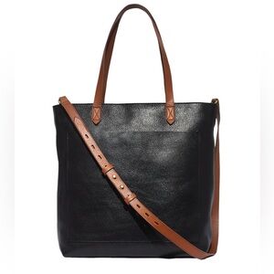 Madewell The Zip-Top Medium
Transport Tote in True Black Brown EUC